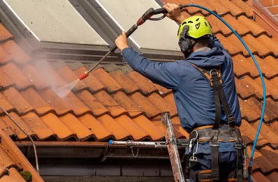 Démoussage et hydrofuge de toiture à Pluneret